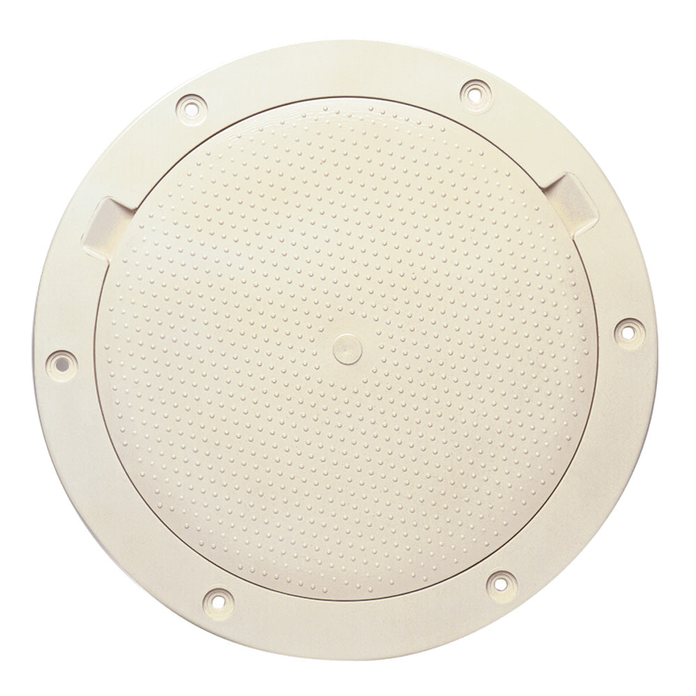 Beckson Marine 8-inch Non-Skid Pry-Out Deck Plate - Beige, Part DP83-N