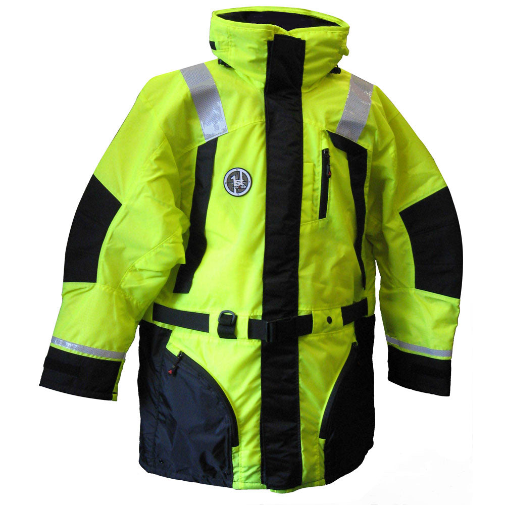 First Watch AC-1100 Flotation Coat in Hi-Vis Yellow - Large