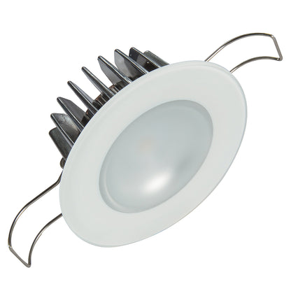 Lumitec Mirage Flush Mount Down Light with Glass Finish and 3-Color Red/Blue Lighting