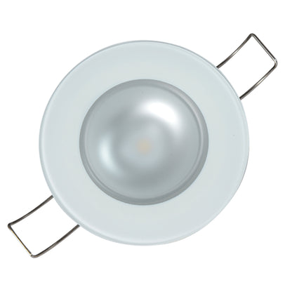 Lumitec Mirage Flush Mount Down Light - Glass Finish, No Bezel, Warm White Dimming