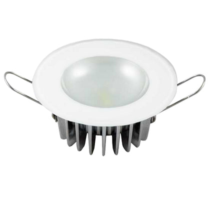 Lumitec Mirage Flush Mount Down Light - Glass Finish, No Bezel, Warm White Dimming
