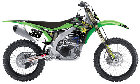Factory Effex FX 16 Rockstar Complete Shroud, Trim, and Lower Fork Graphic Kit – Custom Motorcycle Styling