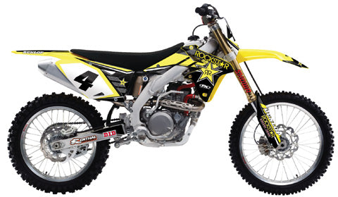 Factory Effex FX 16 Rockstar Complete Shroud, Trim, and Lower Fork Graphic Kit - Part Number 19-07424
