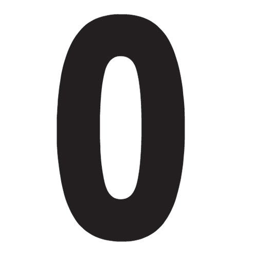 Factory Effex FX 2015 Numbers Pro 8" Black Kit - Custom Motorcycle Number Set