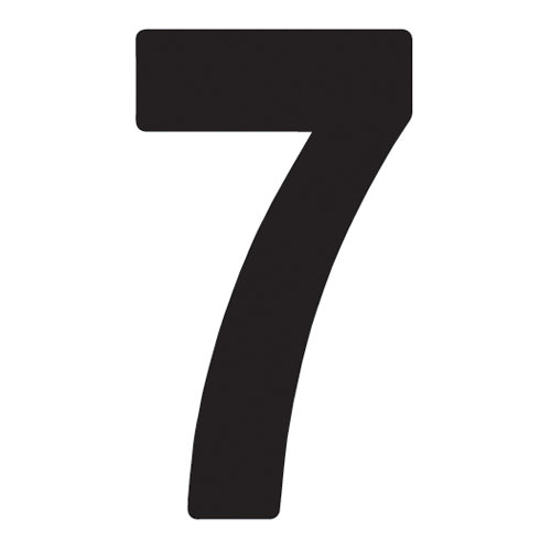 Factory Effex FX 2015 Numbers Pro 8" Black Set - Stylish Motorcycle Number Graphics