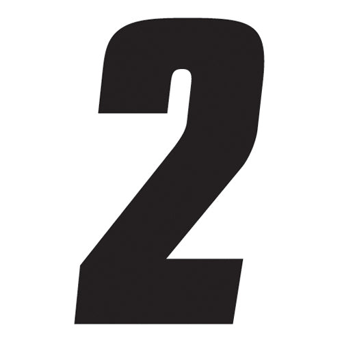 Factory Effex FX 2015 Numbers Set - 4 Inch Black for Motorcycle and ATV