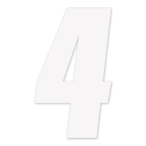 Factory Effex FX 2015 Numbers Set - 4-inch White Numbers for Motorcycle Customization