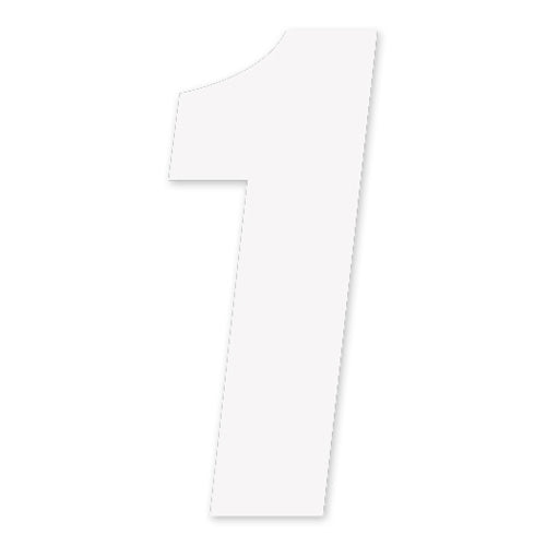 Factory Effex FX 2015 Numbers Set - 7-inch White Numbers for Motorcycle Customization