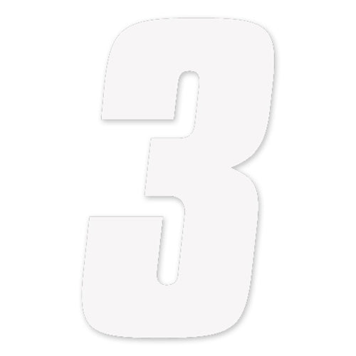 Factory Effex FX 2015 Numbers Factory 7-Inch White Set - Custom Motorcycle Number Plates