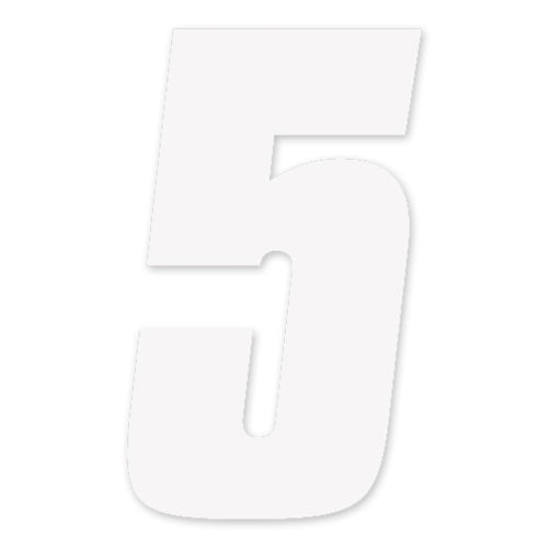 Factory Effex FX 2015 Numbers Set - 7-inch White Numbers for Motorcycle Customization