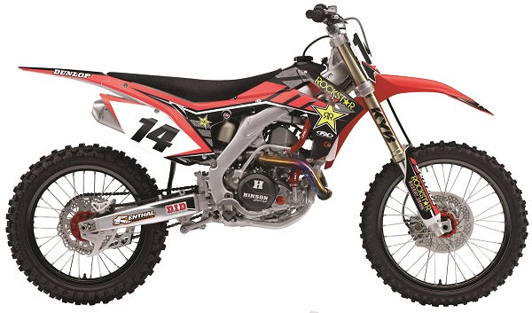 Factory Effex Rockstar Complete Kit for Honda CRF250 and CRF450 – High-Performance Graphics and Decals