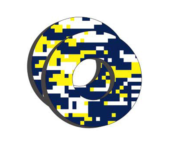 Factory Effex Moto Grip Donuts for Husqvarna - Blue and Yellow