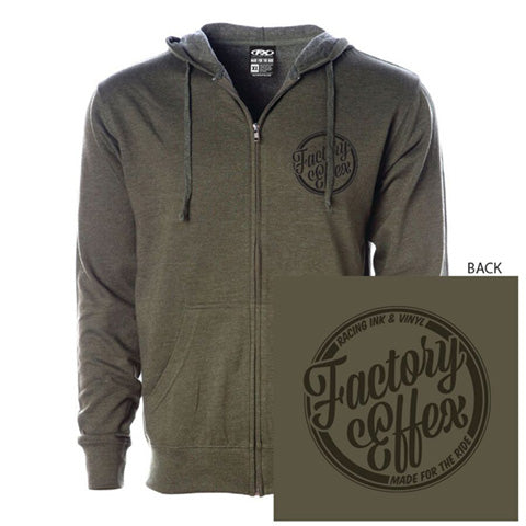 Factory Effex Script Zip Hoodie for XXL - Comfortable and Stylish Casual Wear