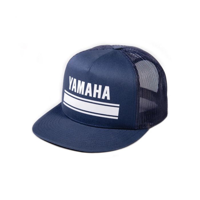 Factory Effex Yamaha Legend Navy Blue Snapback Hat - Classic Cap for Yamaha Enthusiasts