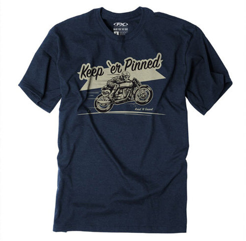 Factory Effex RNG Keep 'er Pinned T-Shirt in Heather Navy XXL