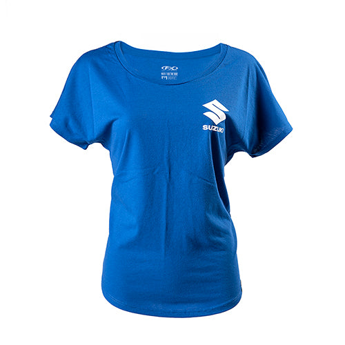 Factory Effex Suzuki Icon Women's Dolman Shirt - Royal XL