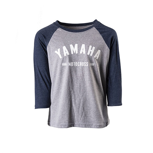 Factory Effex Yamaha Speedy Youth Basketball Shirt in Navy Heather Gray, Size XL