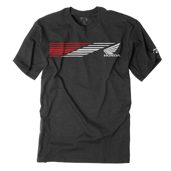 Factory Effex Honda Speed T-Shirt in Heather Charcoal (Medium)