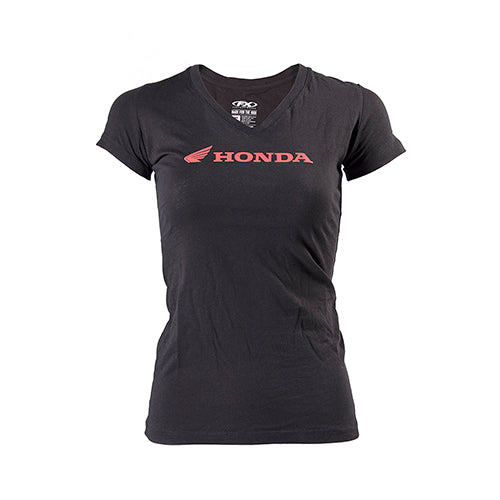 Factory Effex Honda Horizontal Women's T-Shirt in Black (Large)