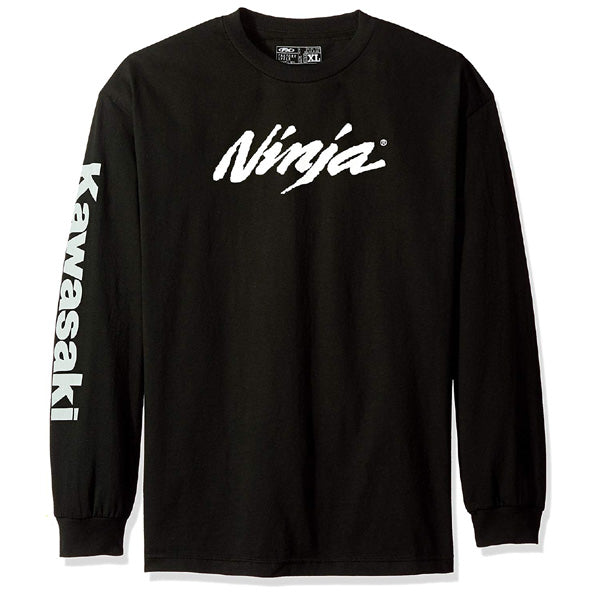 Factory Effex Kawasaki Ninja Long Sleeve T-Shirt in Black (Medium)