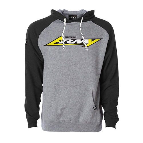 Factory Effex Suzuki Army Pullover Heather Black M - Motorcycle Riding Apparel