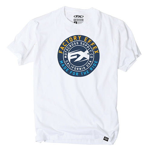 Factory Effex FX Mens Crew T-Shirt White (Size M)