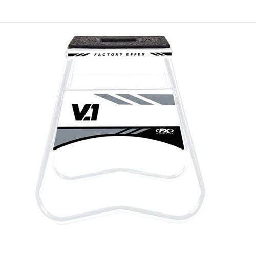 Factory Effex V.1 Bike Stand FX White - Durable Motorcycle Stand for Easy Maintenance