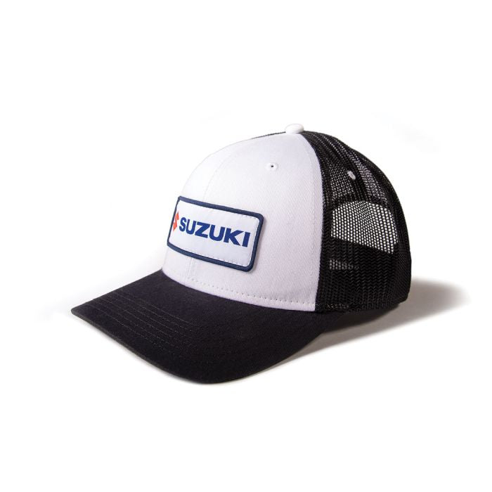 Factory Effex Suzuki Throwback Snapback Hat Black/White/Black - Part #25-86404