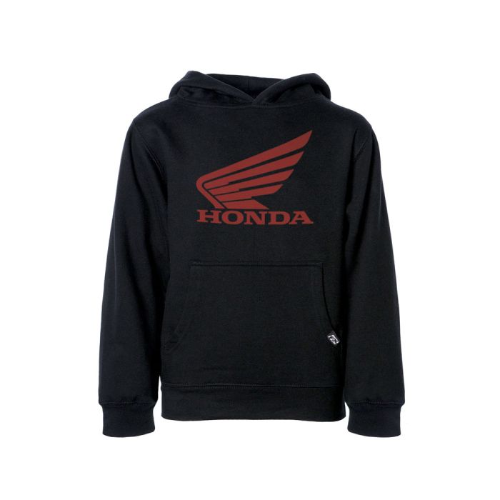 Factory Effex Honda Wing Youth Pullover in Black (Part No. 25-88342)