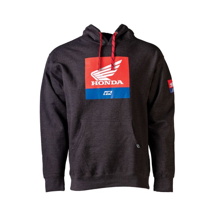 Factory Effex Honda Boxer Pullover Charcoal Black XL - Stylish Motorcycle Apparel
