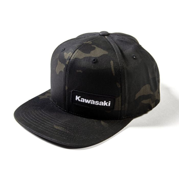 Factory Effex Kawasaki Camo Snapback Hat in Black (Part #27-86104)