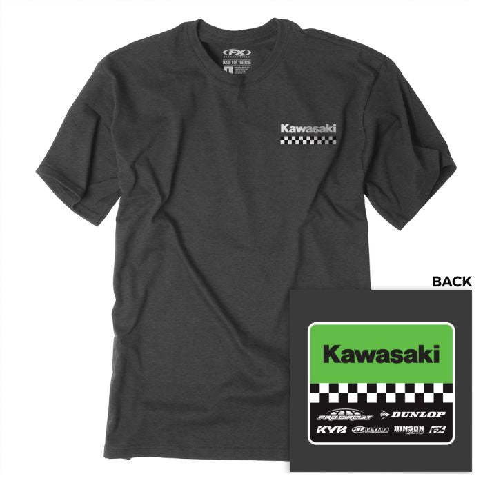 Factory Effex Kawasaki Starting Line T-Shirt - Heavyweight Cotton, XL