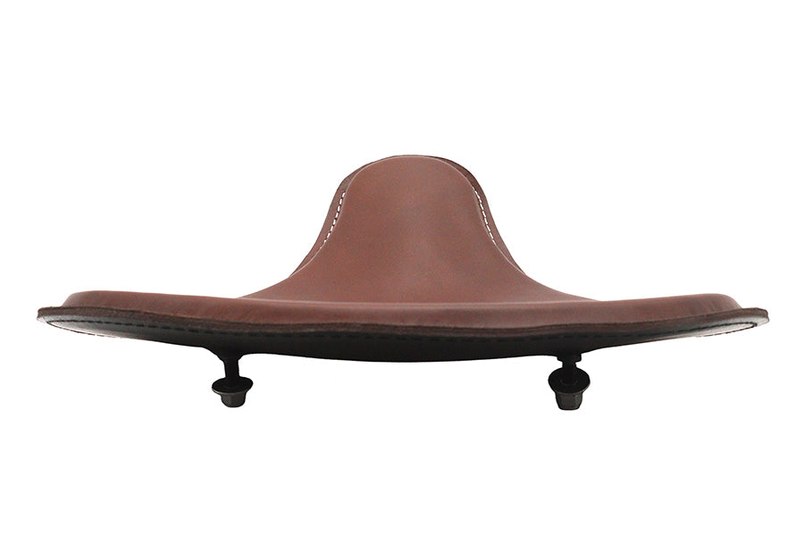 Corbin Gentry Brown Leather Solo Seat for Harley Davidson Scout (Part #65042)