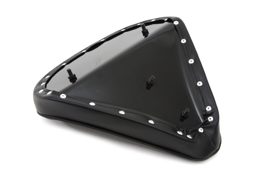 Corbin Gentry Black Solo Seat with Flame Stitch – Premium 2-3/4-Inch Thick Motorcycle Seat