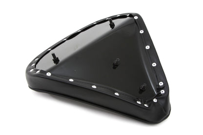 Corbin Gentry Black Solo Seat with Flame Stitch – Premium 2-3/4-Inch Thick Motorcycle Seat