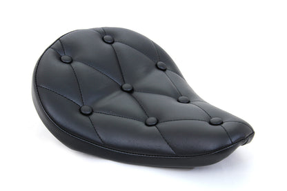 Corbin Gentry Black Vinyl Solo Seat with Buttons - Part 77503A