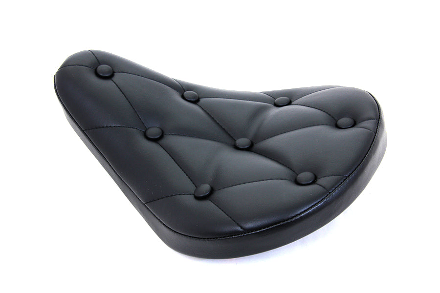 Corbin Gentry Black Vinyl Solo Seat with Buttons - Part 77503A