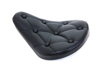 Corbin Gentry Black Vinyl Solo Seat with Buttons - Part 77503A