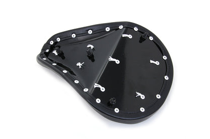 Corbin Gentry Black Vinyl Solo Seat with Buttons - Part 77503A