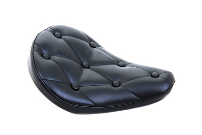 Corbin Gentry Black Vinyl Solo Seat with Buttons - Part 77503A