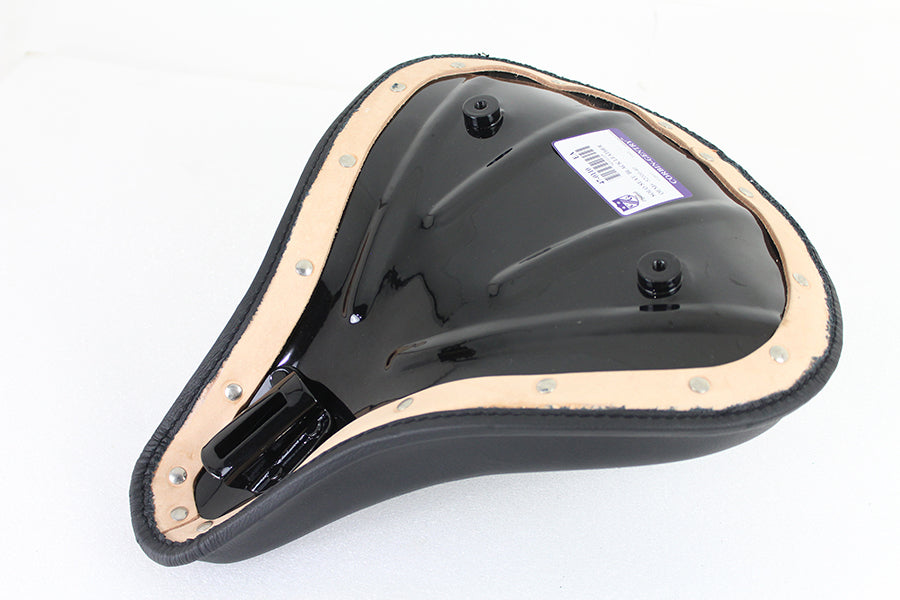 Corbin Gentry Replica Black Leather Solo Seat – 16 Inch Length for Custom Motorcycle Fitment