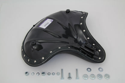 Corbin Gentry Black Leather Solo Seat for Harley Davidson EL & FL Models