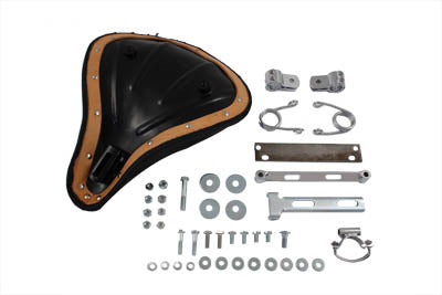 Corbin Gentry Rigid Frame Solo Seat and Mount Kit with Chrome Springs and Clamp Set