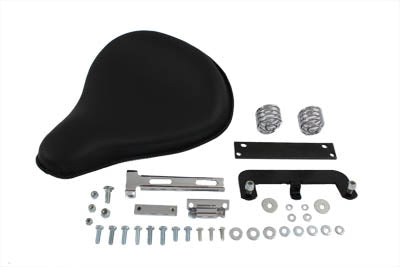 Corbin Gentry Black Leather Solo Seat Kit for Harley Davidson XL (1982-1991)