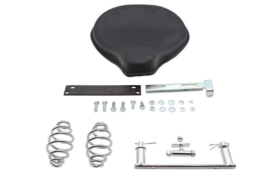 Corbin Gentry Black Leather Solo Seat and Mount Kit for Harley Davidson FXST (1984-1993)