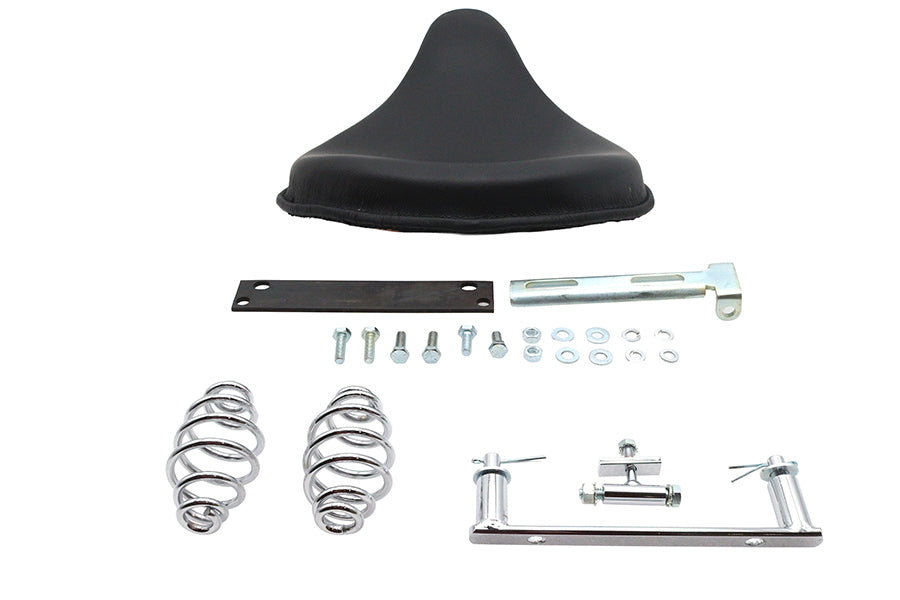Corbin Gentry Black Leather Solo Seat and Mount Kit for Harley Davidson FXST (1984-1993)