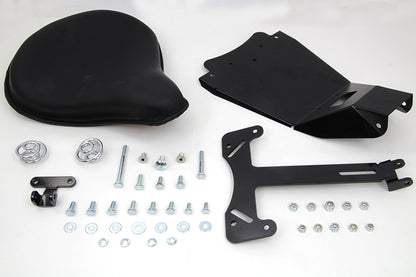 V-Twin Black Leather Solo Seat and Mount Kit for Harley Davidson FXDWG (Part 47-0147)