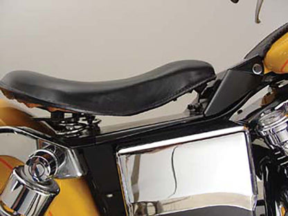 V-Twin Black Leather Solo Seat and Mount Kit for Harley Davidson FXDWG (Part 47-0147)