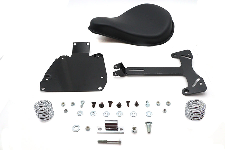 Corbin Gentry Black Leather Solo Seat and Mount Kit for Harley Davidson FXDWG (2006-2015)