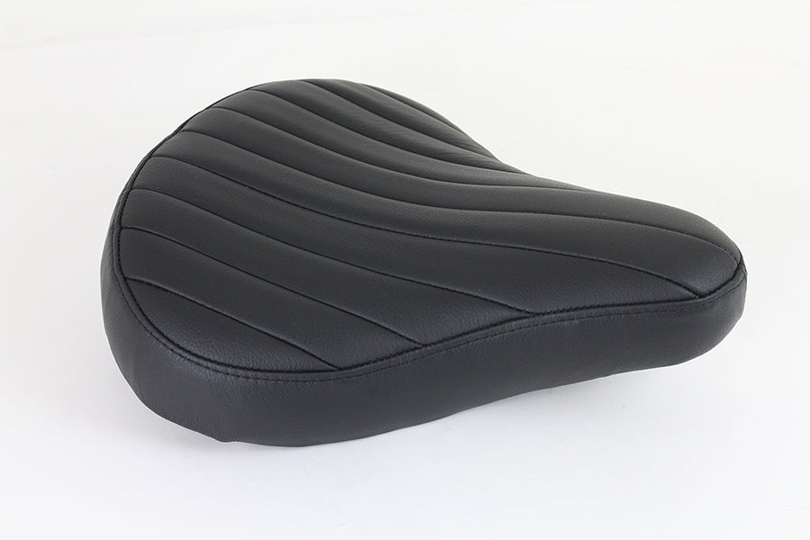 Bates Tuck and Roll Leather Solo Seat with Steel Baseplate - 2 Inch Pad Thickness